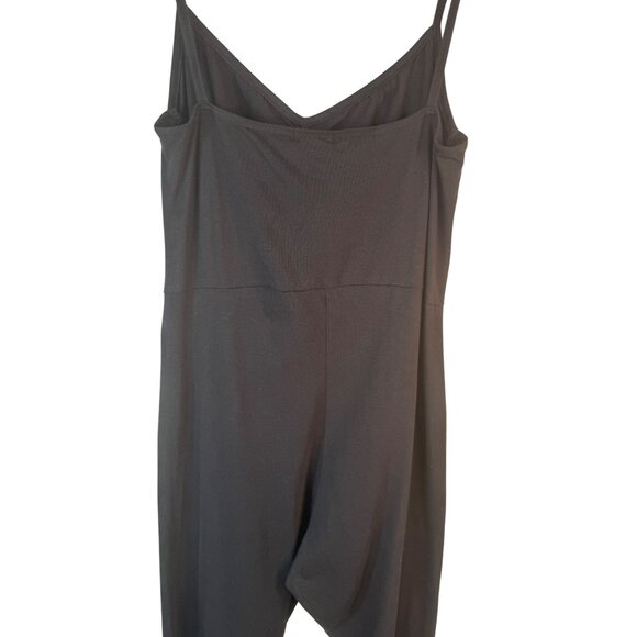 2/$30 NWT PLT Plus Size 18 Black Cotton Ruched Bust Jumpsuit - Picture 14 of 16